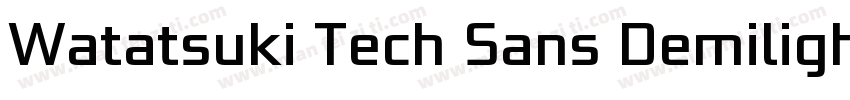 Watatsuki Tech Sans Demilight字体转换